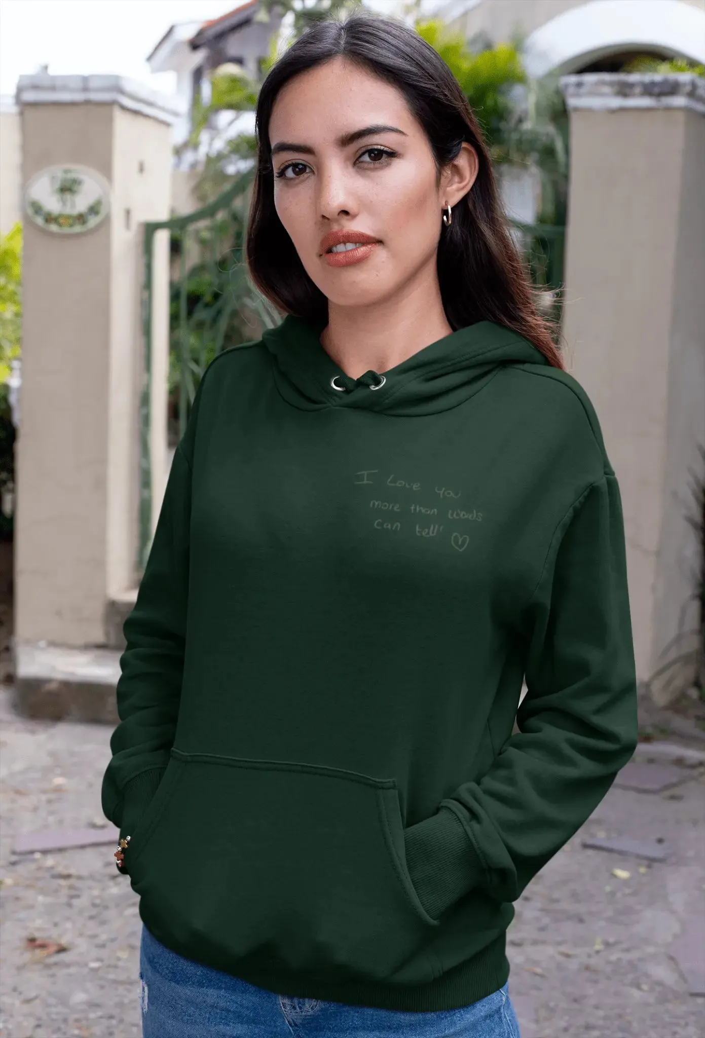 Embroidered Your Handwriting Unisex Hoodie