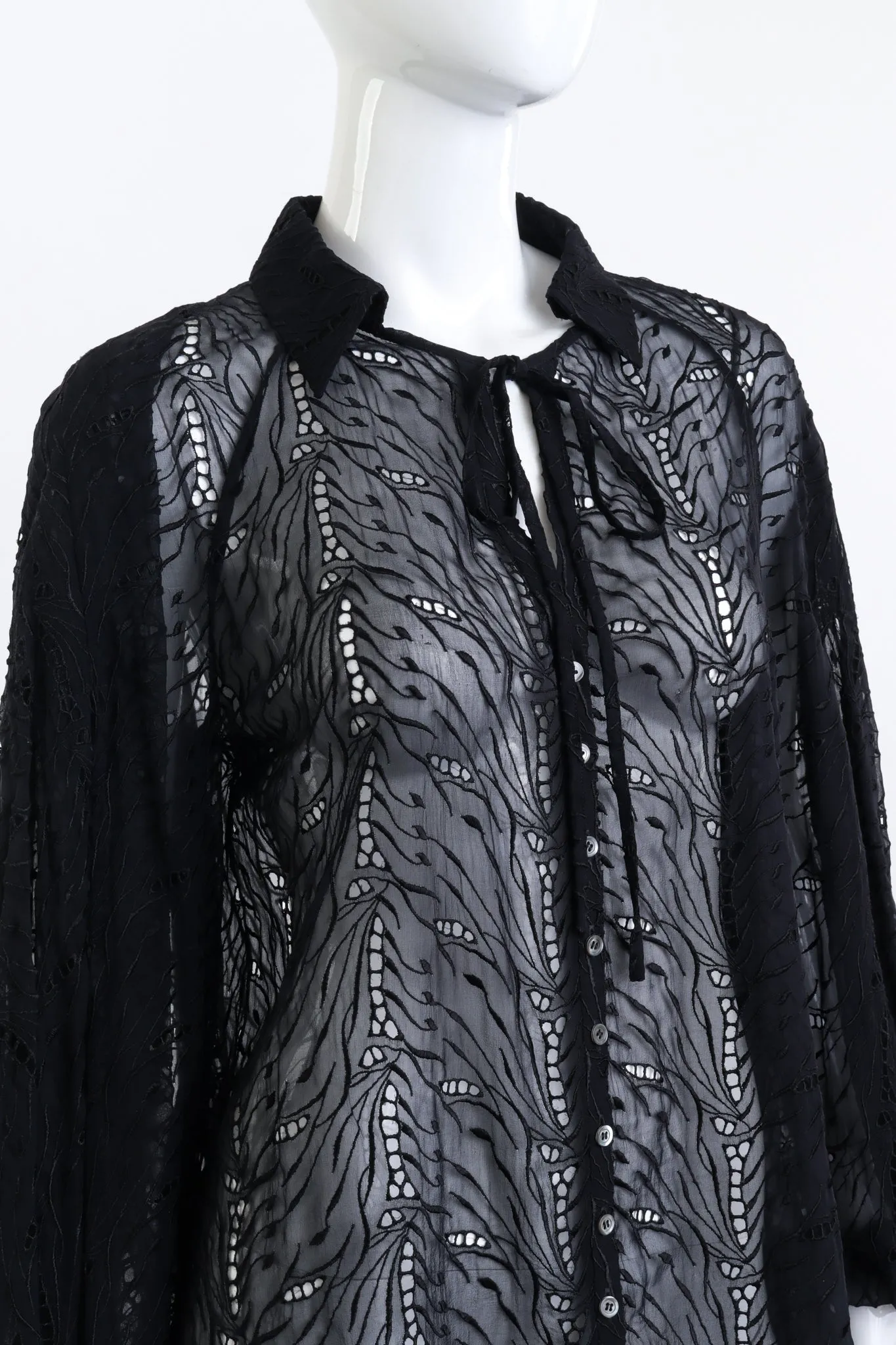 Eyelet Lace Bishop Blouse