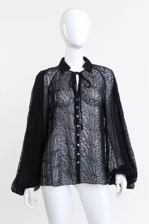 Eyelet Lace Bishop Blouse
