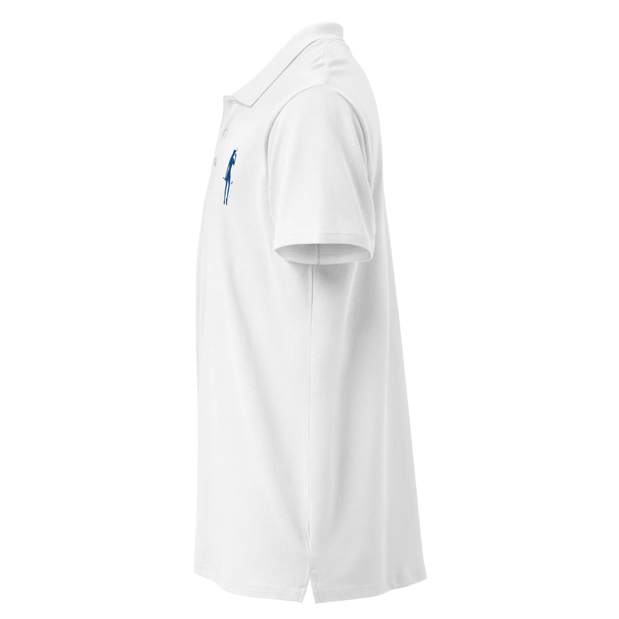 Female Golfer Premium Pique Embroidered Polo Shirt - Royal Blue