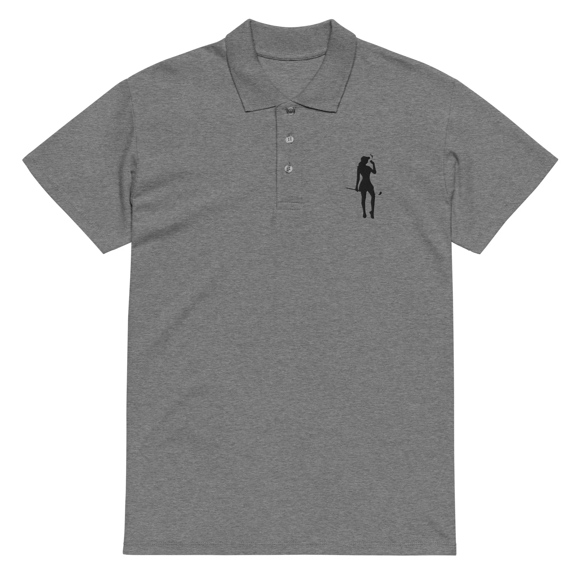 Female Golfer Premium Pique Embroidered Polo Shirt