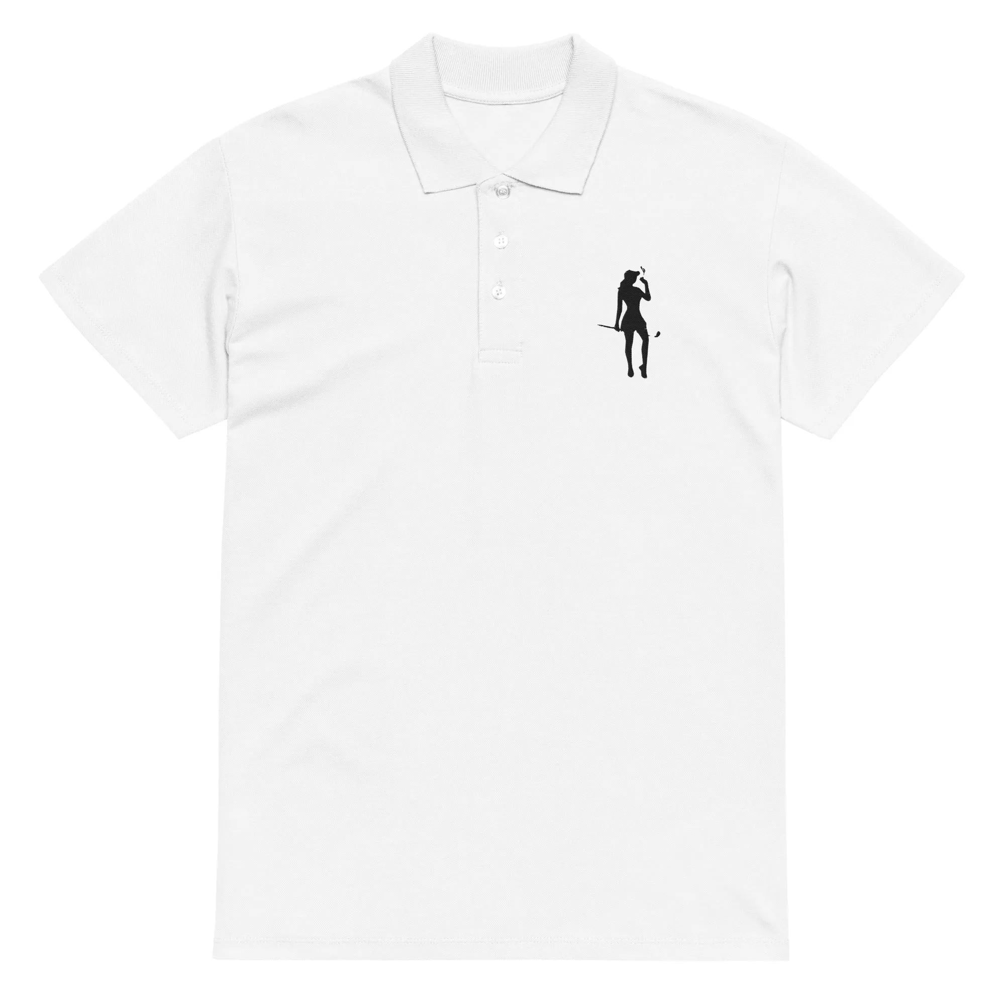 Female Golfer Premium Pique Embroidered Polo Shirt