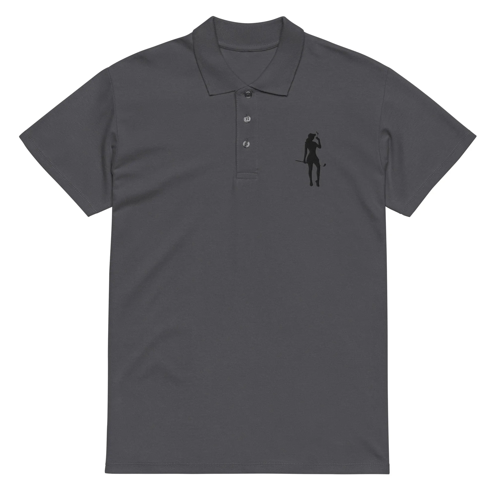 Female Golfer Premium Pique Embroidered Polo Shirt