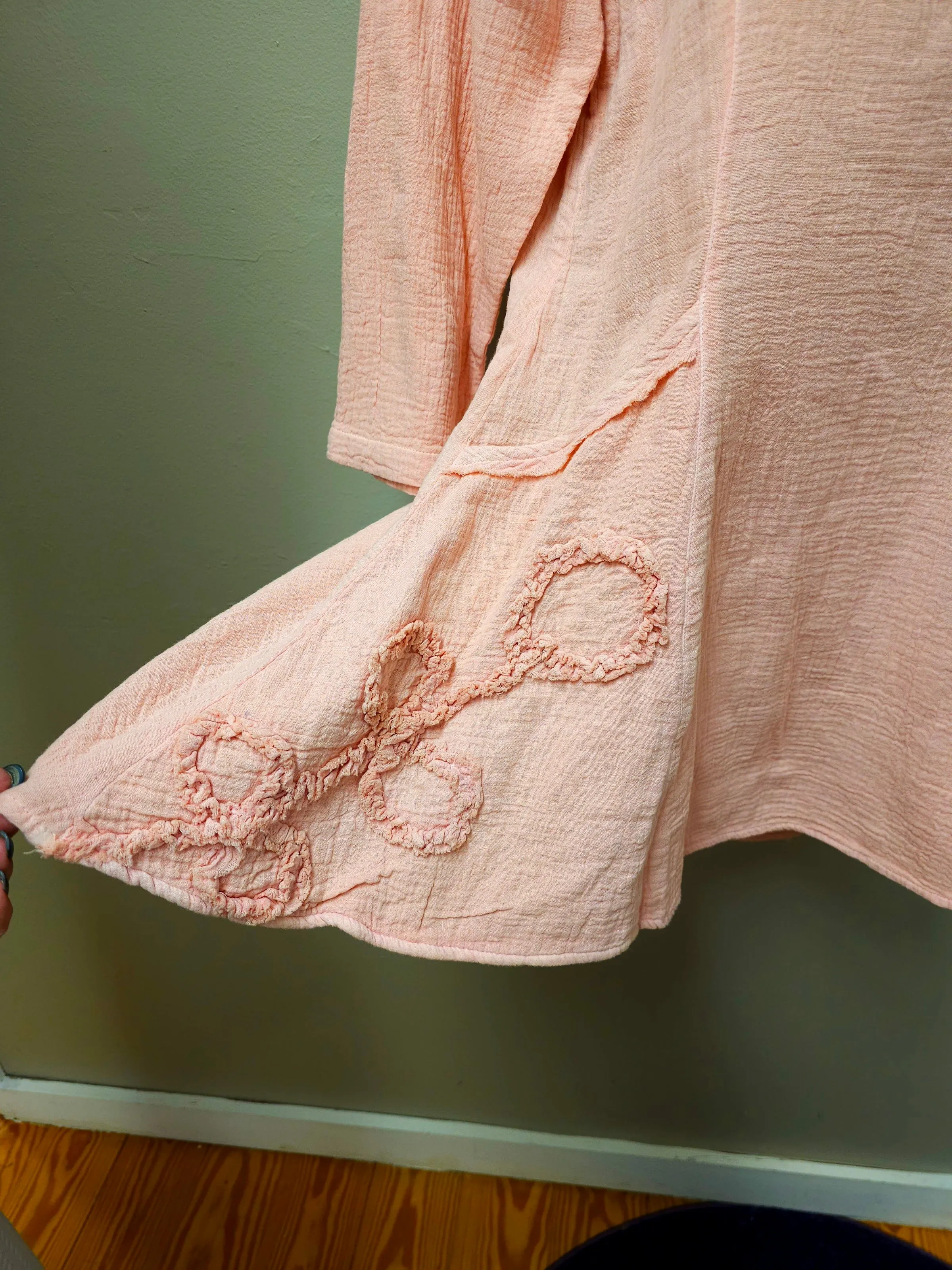 FINAL SALE WAS $102.99  Romantic Soft Pink Tunic Top