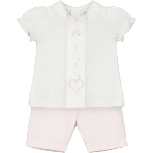 Fiona Heart Embroidery Girls Set