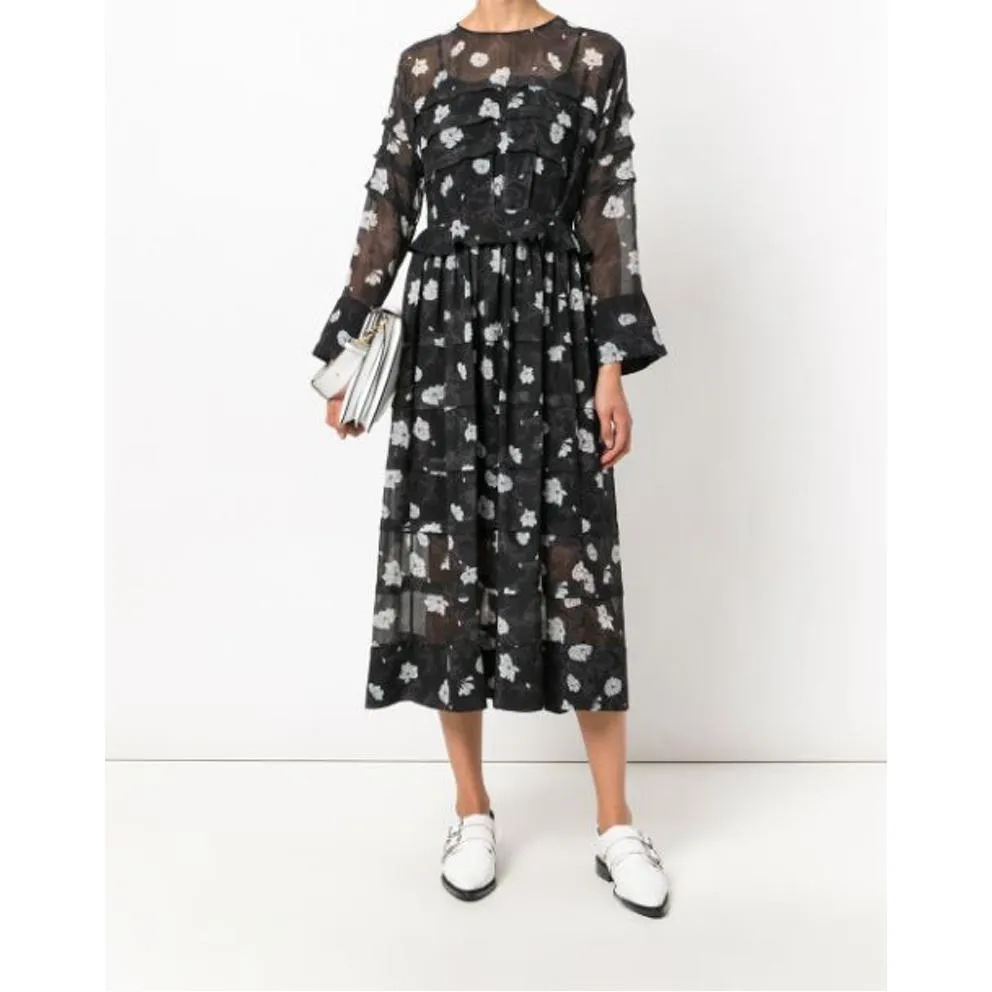 FLORAL MIDI DRESS
