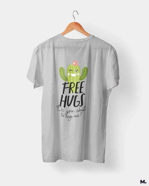 Free hugs funny printed t shirts