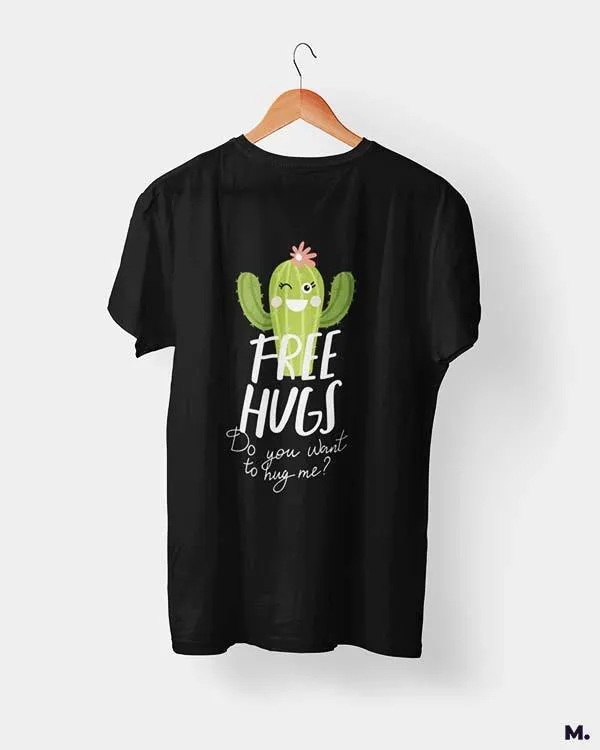 Free hugs funny printed t shirts