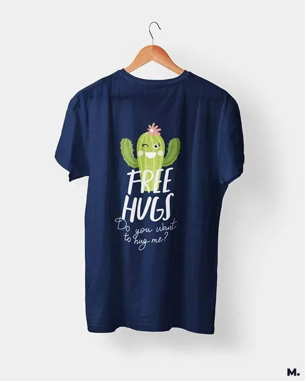 Free hugs funny printed t shirts