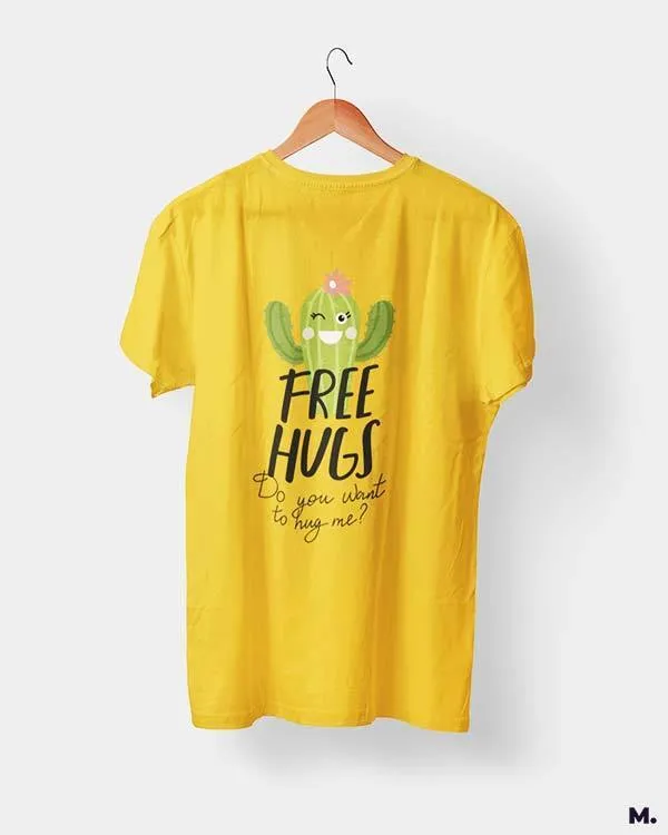 Free hugs funny printed t shirts