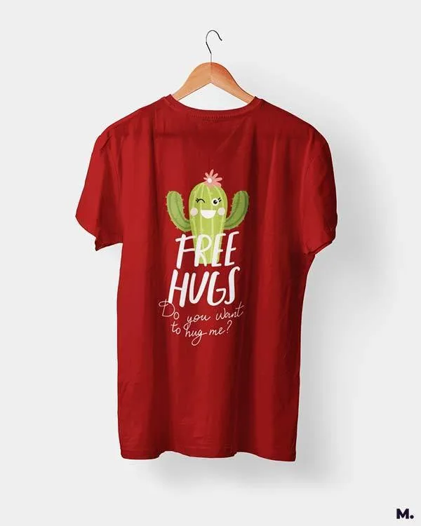 Free hugs funny printed t shirts