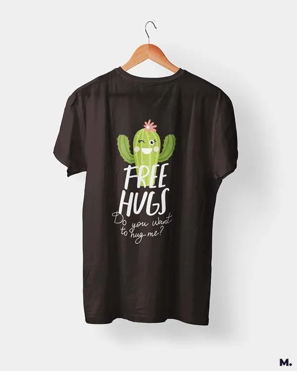 Free hugs funny printed t shirts