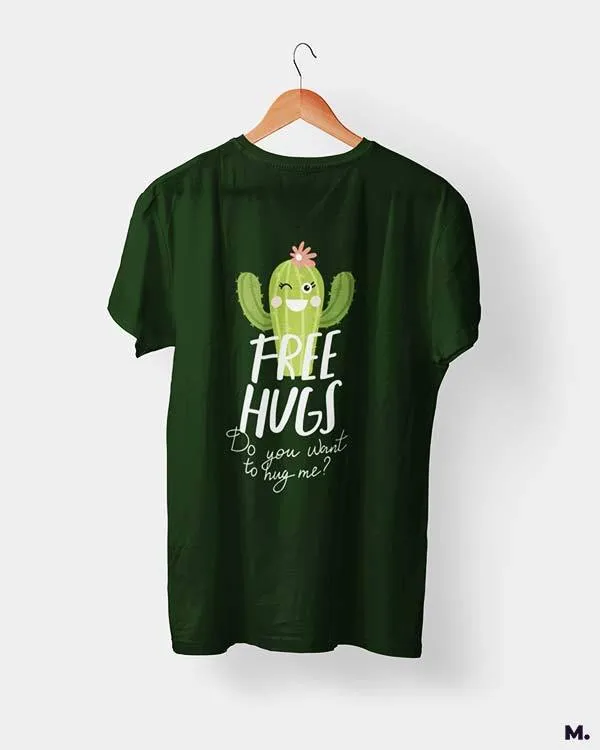 Free hugs funny printed t shirts