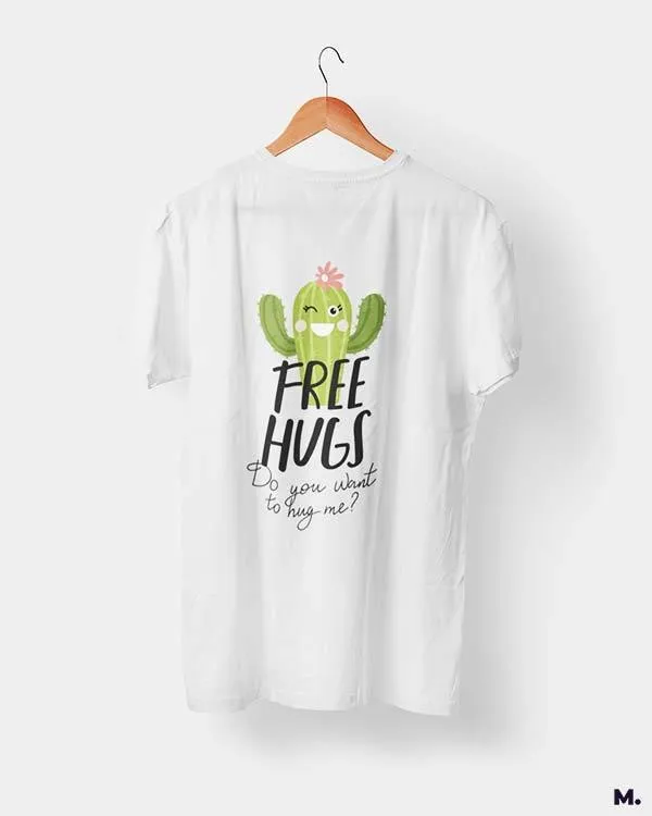 Free hugs funny printed t shirts