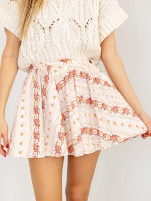 Free People Gia Printed Skirt