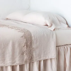 Frida Flat Sheet - Pearl - Queen