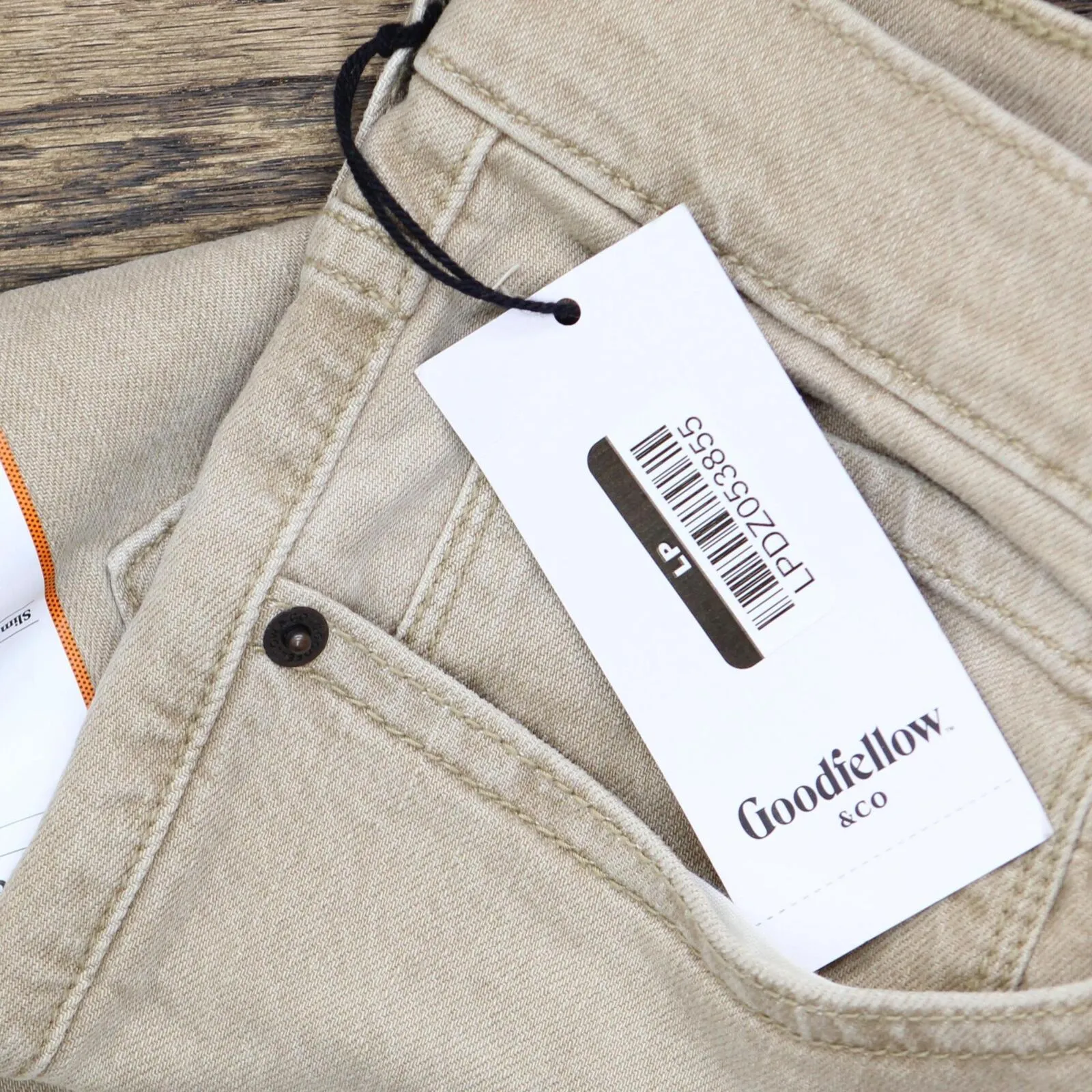 Goodfellow & Co Men's Lightweight Colored Slim Fit Jeans Light Brown 40x30