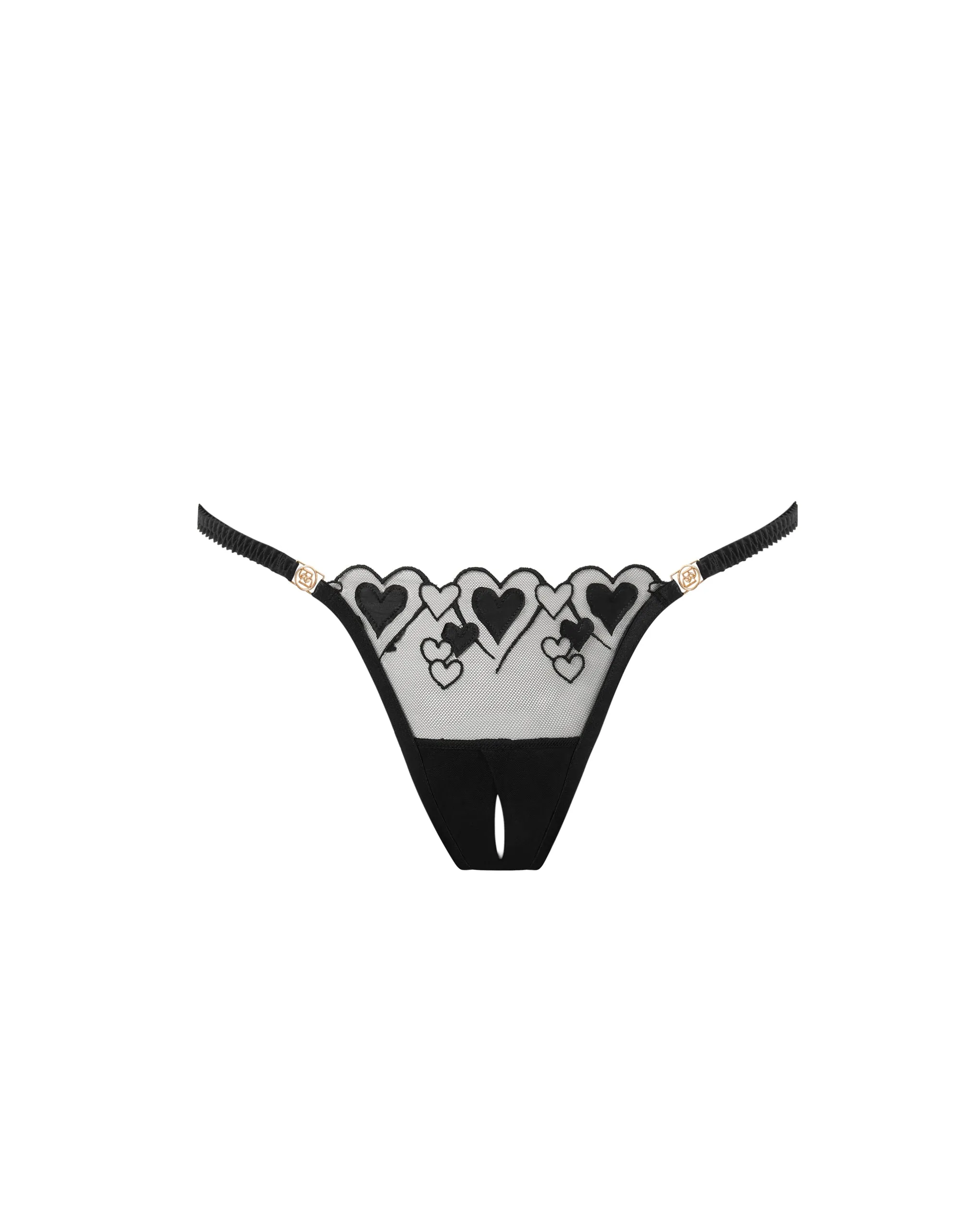 Harlow Open Panty Black