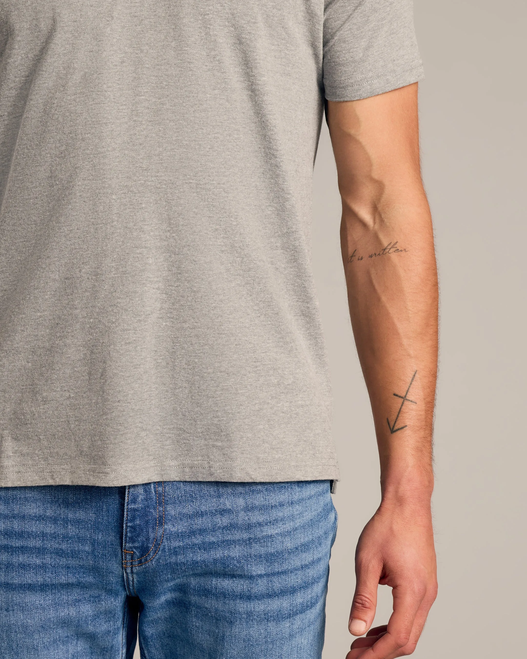 Heather Gray Short Sleeve Polo