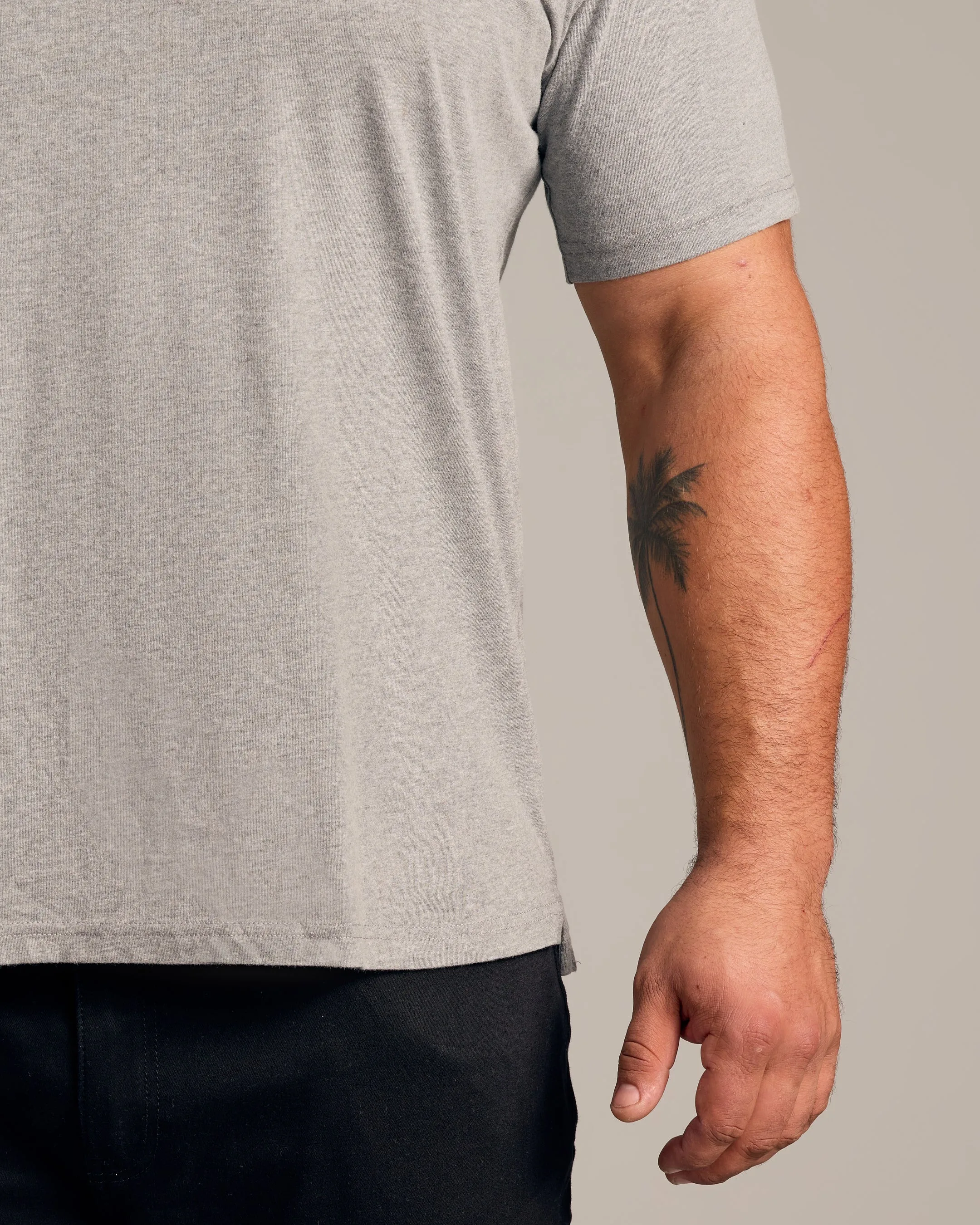 Heather Gray Short Sleeve Polo