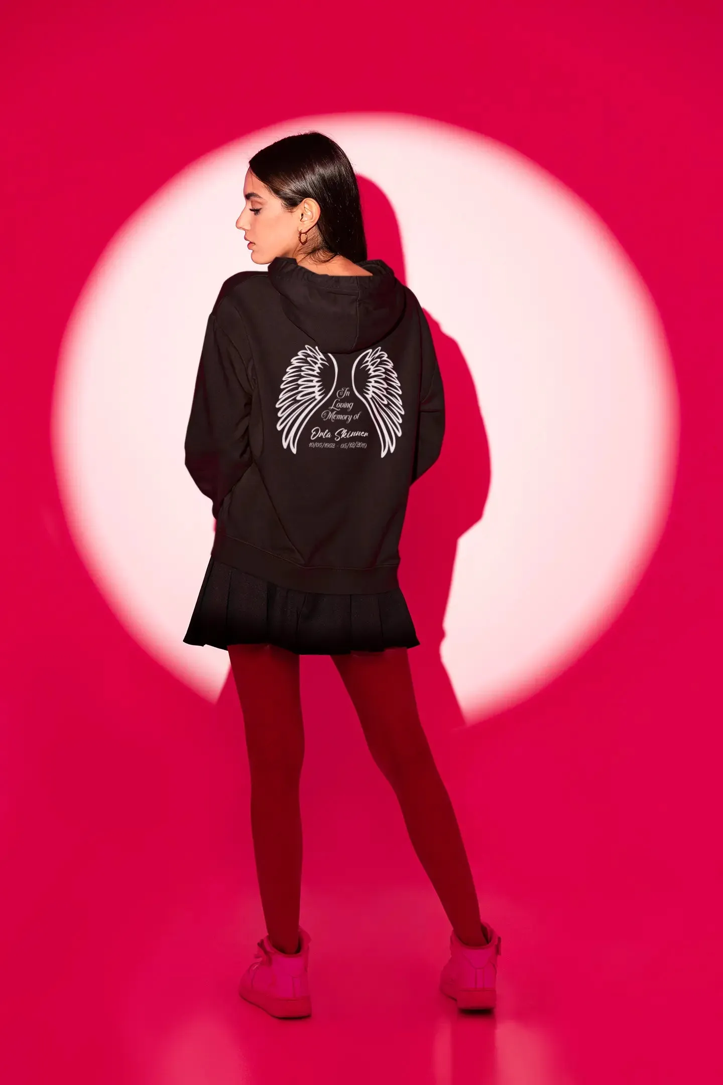 In Loving Memory Wings Unisex Hoodie