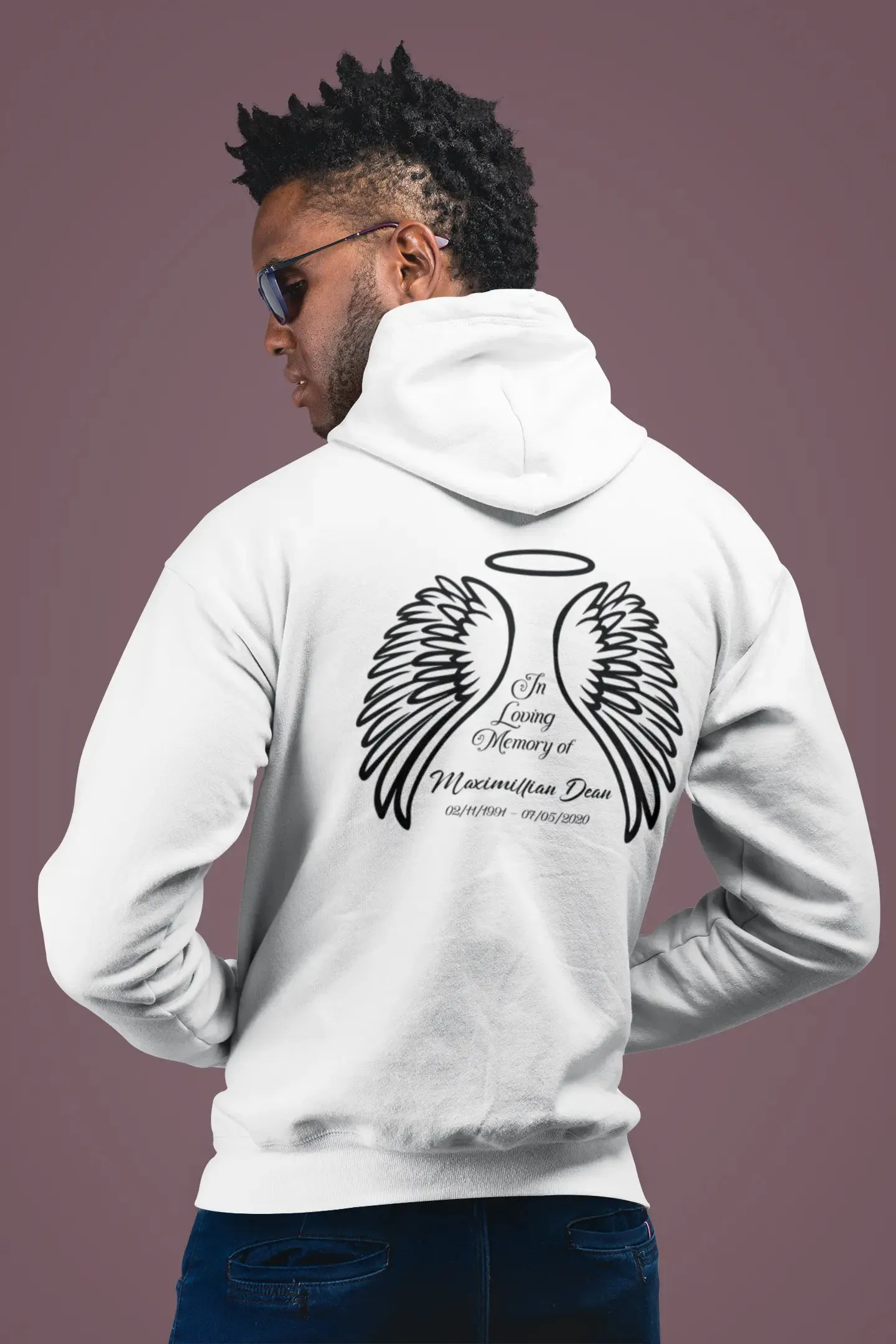 In Loving Memory Wings Unisex Hoodie