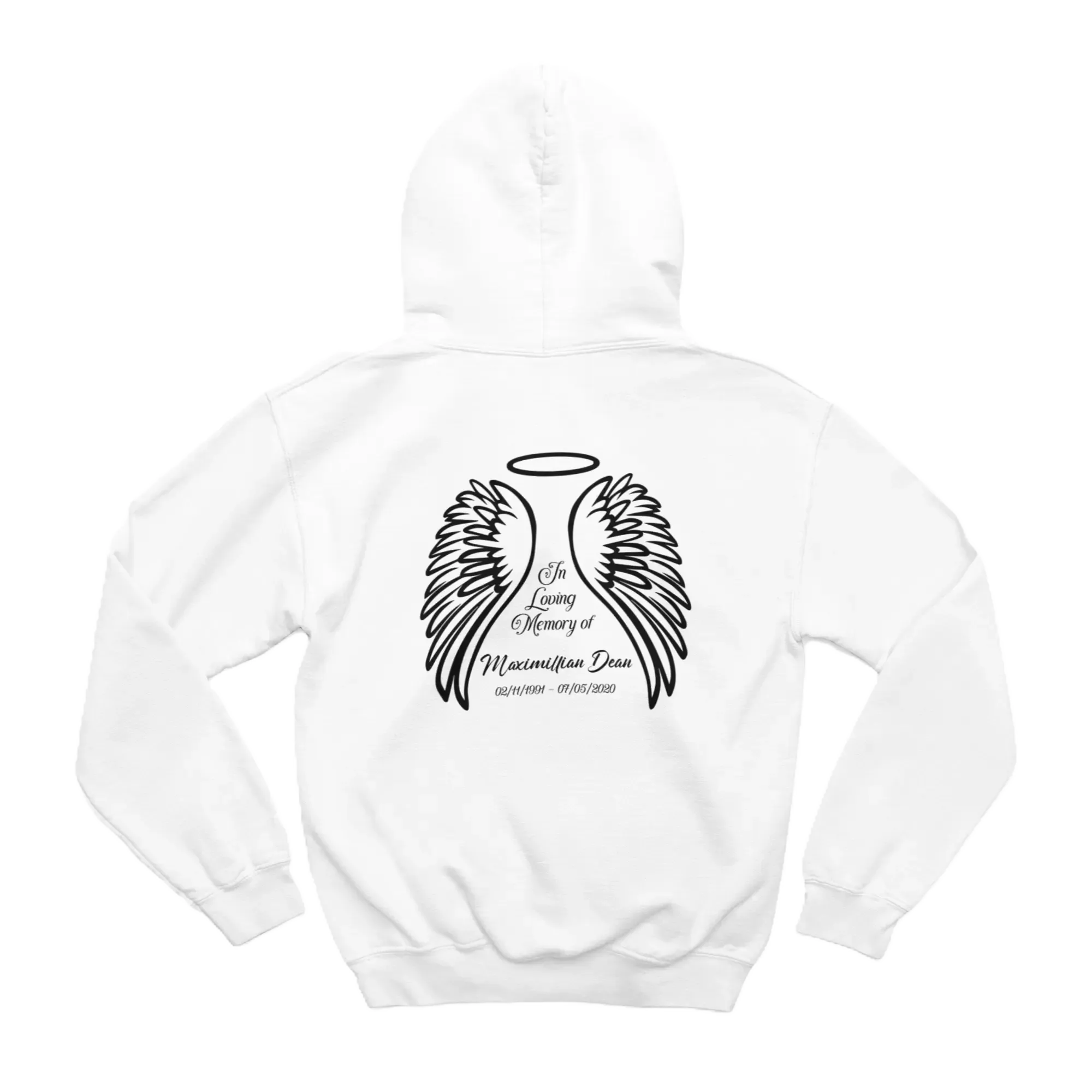 In Loving Memory Wings Unisex Hoodie