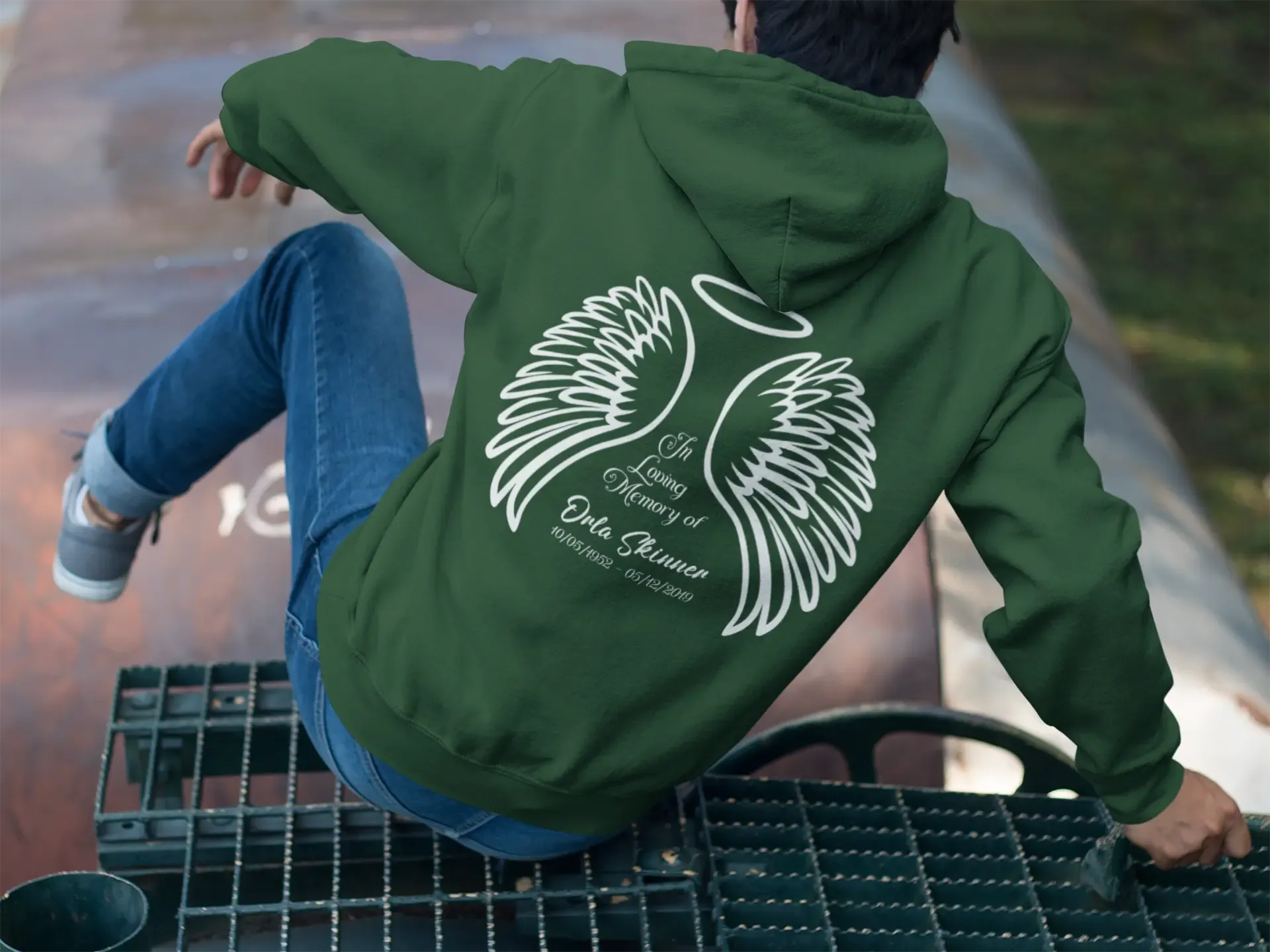 In Loving Memory Wings Unisex Hoodie