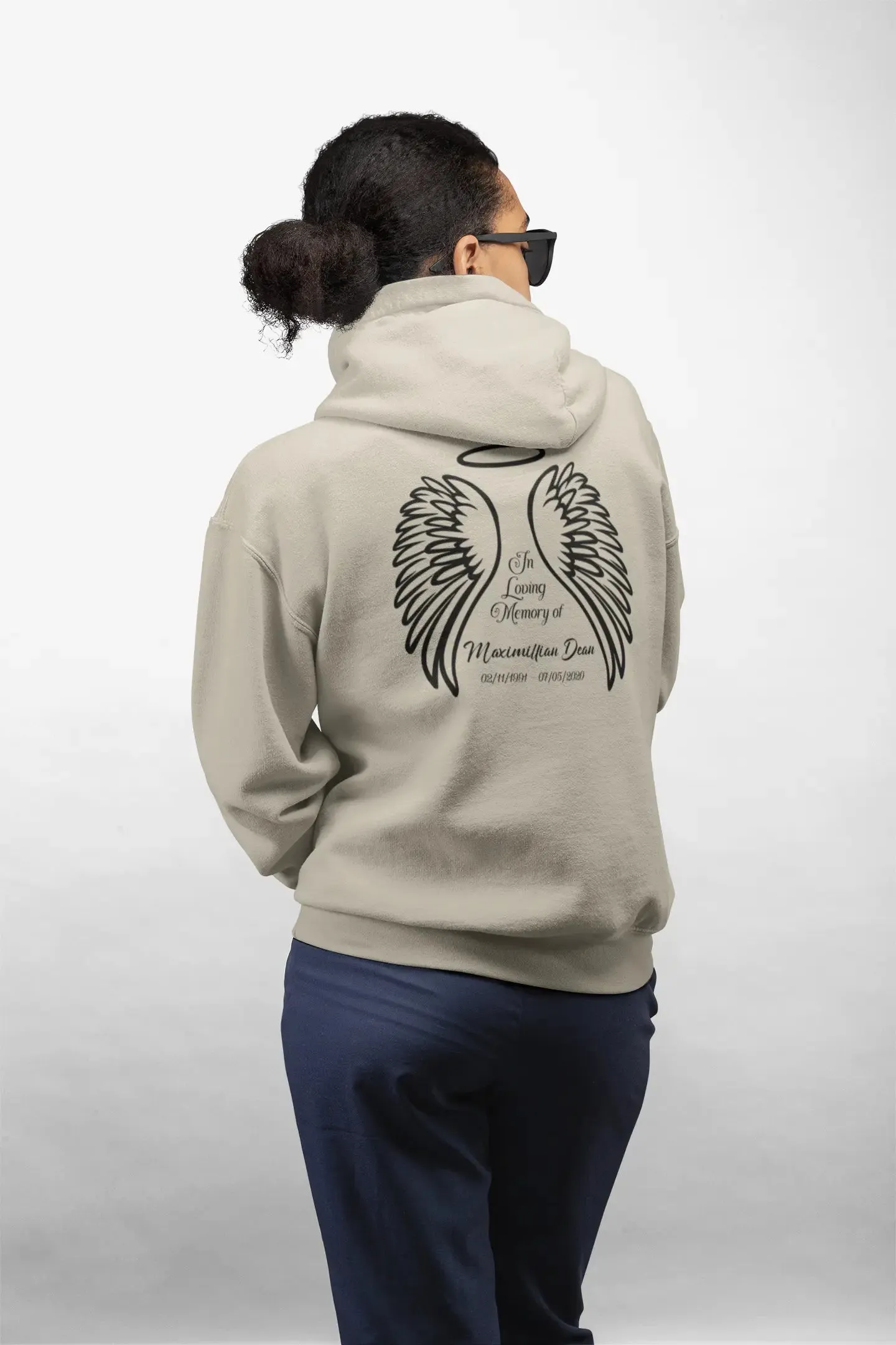 In Loving Memory Wings Unisex Hoodie