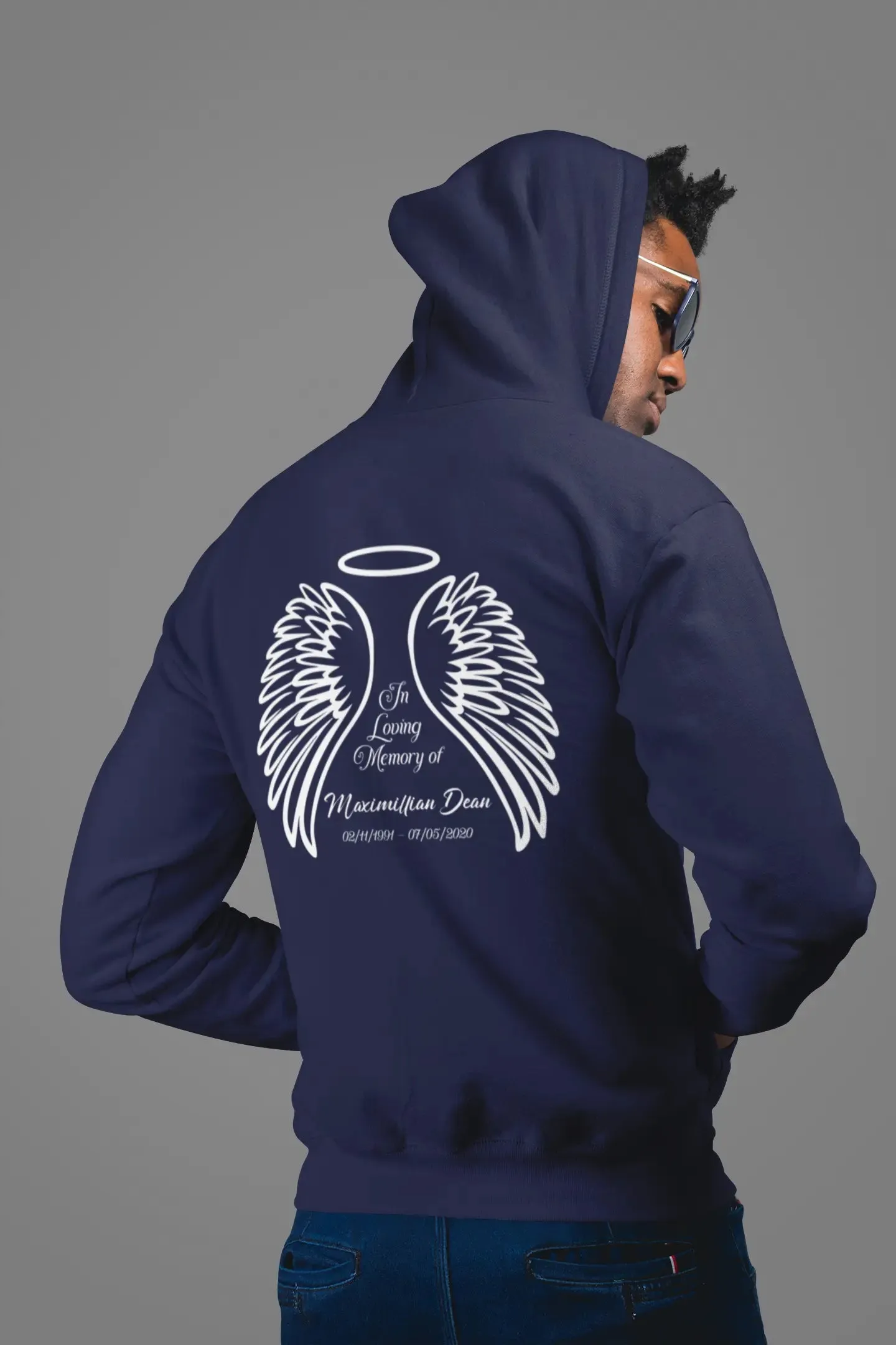 In Loving Memory Wings Unisex Hoodie