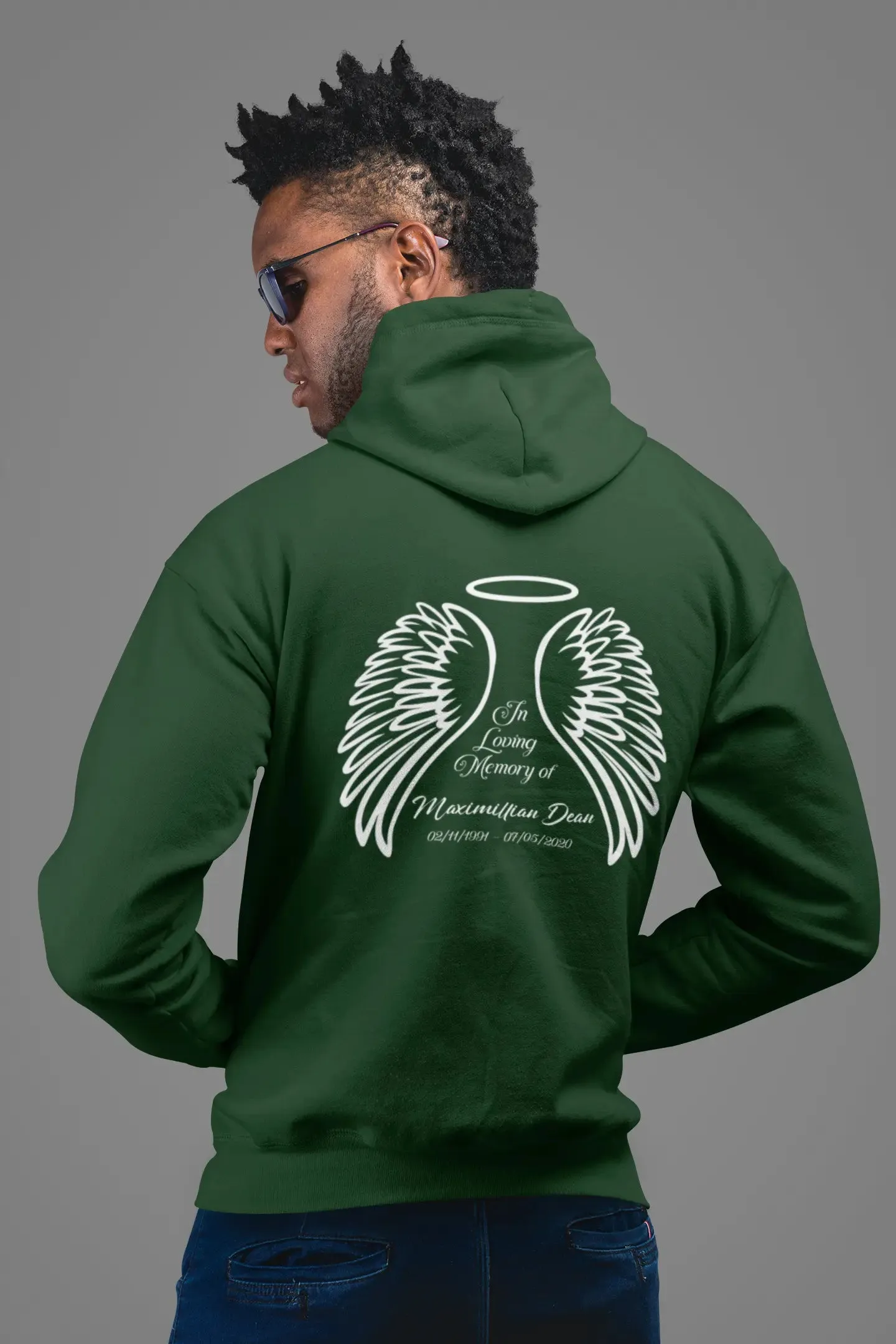 In Loving Memory Wings Unisex Hoodie
