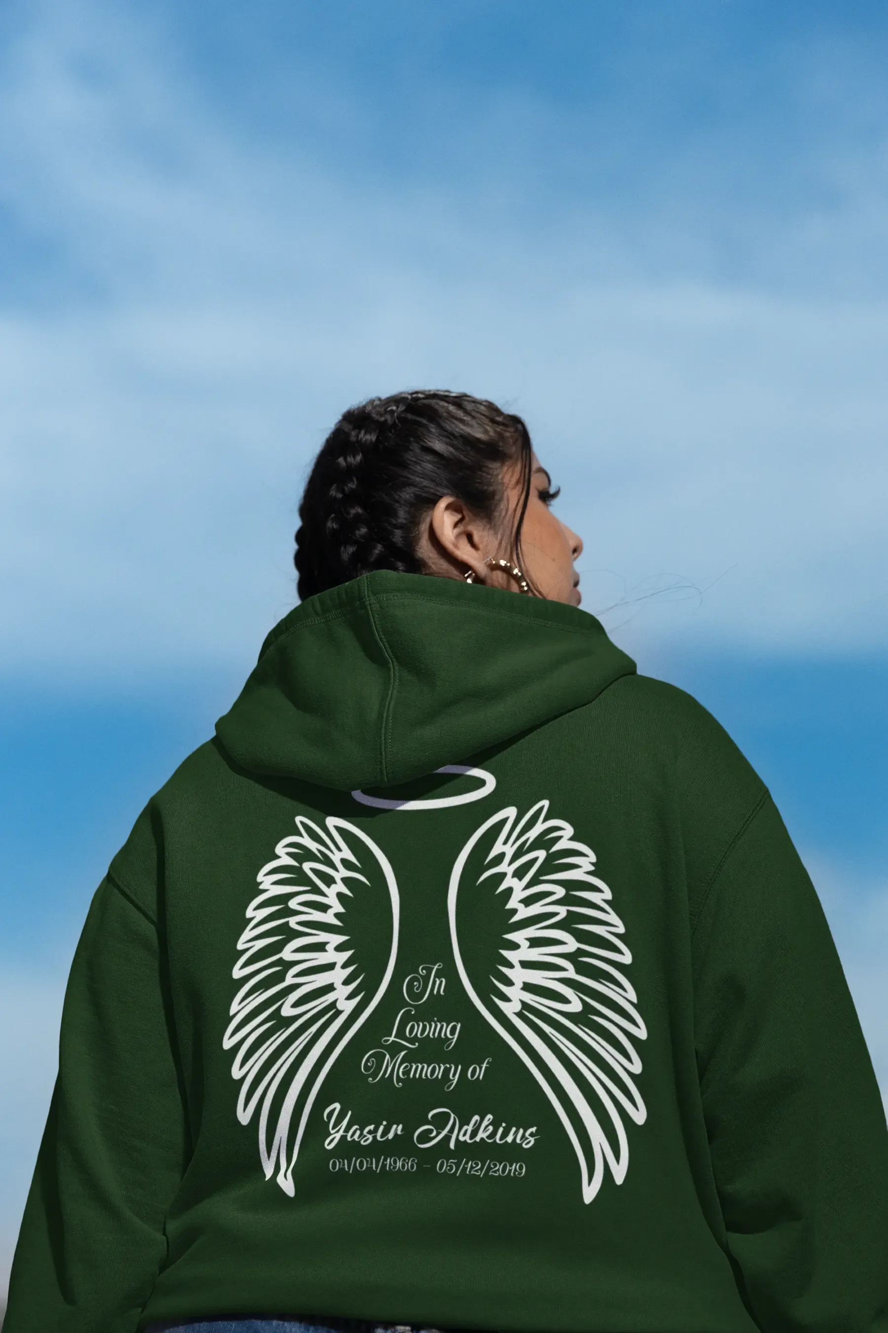 In Loving Memory Wings Unisex Hoodie