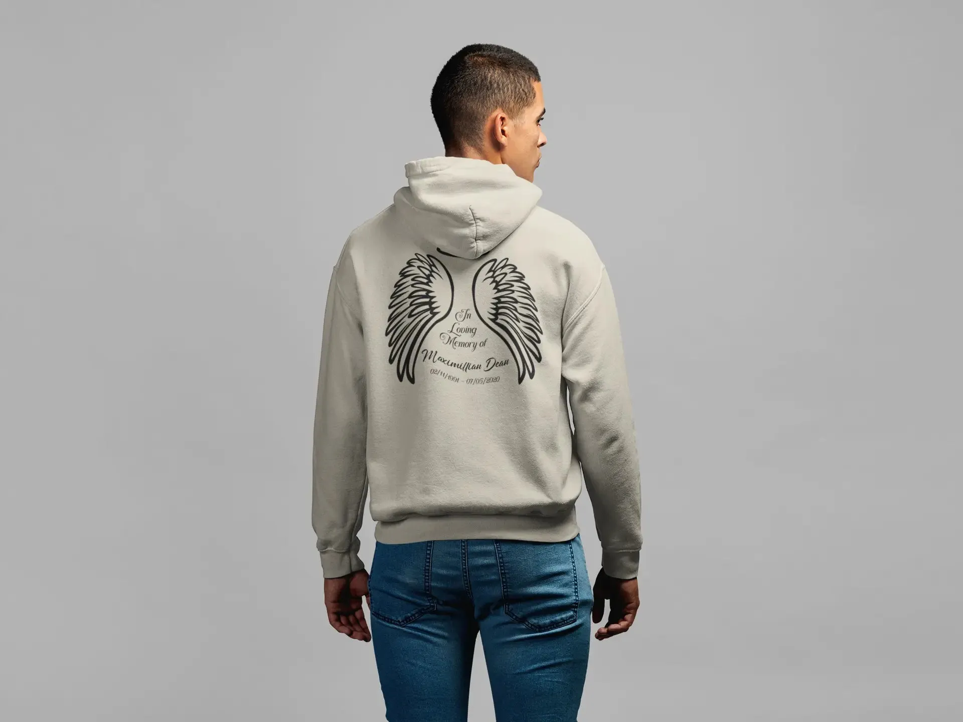 In Loving Memory Wings Unisex Hoodie