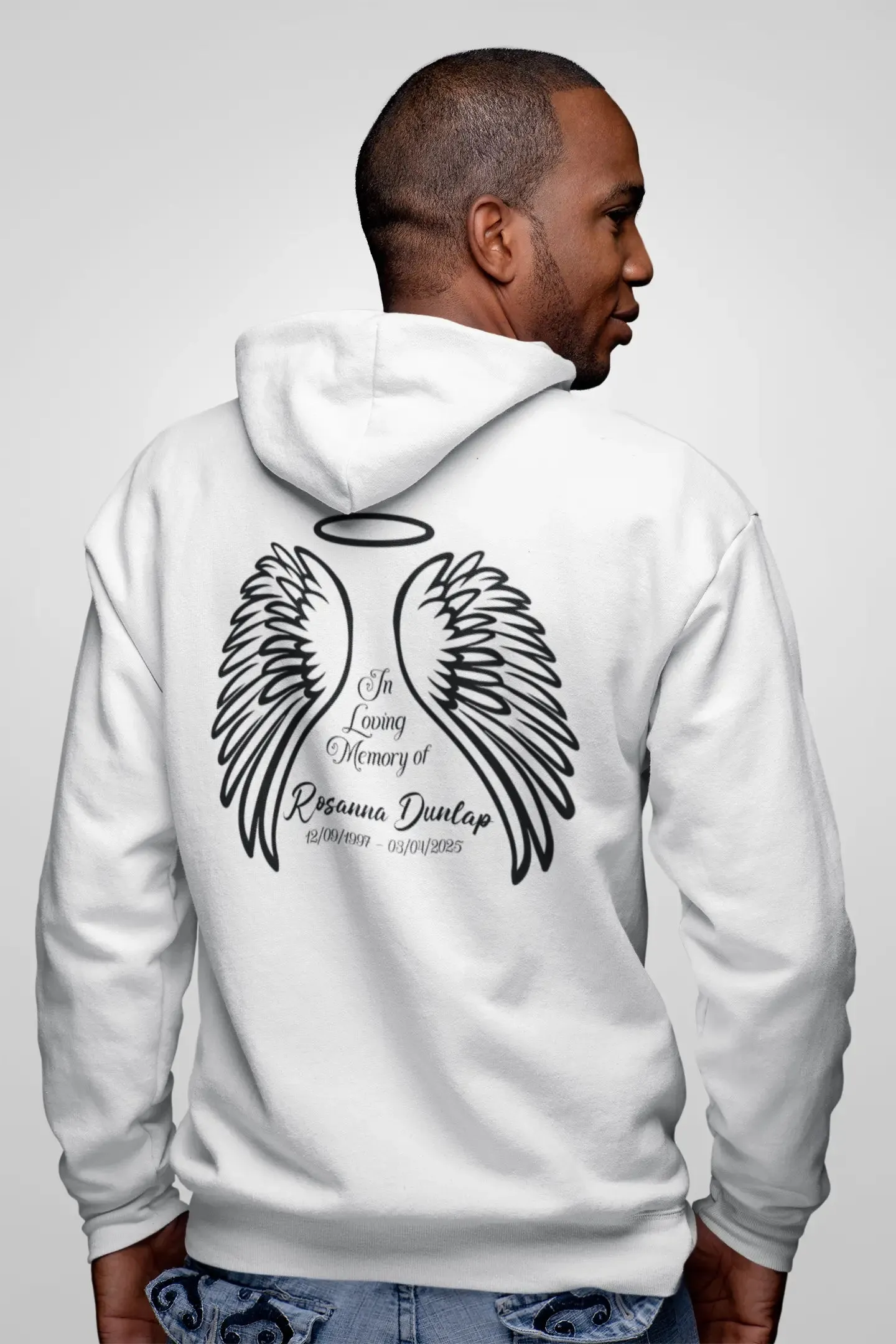 In Loving Memory Wings Unisex Hoodie