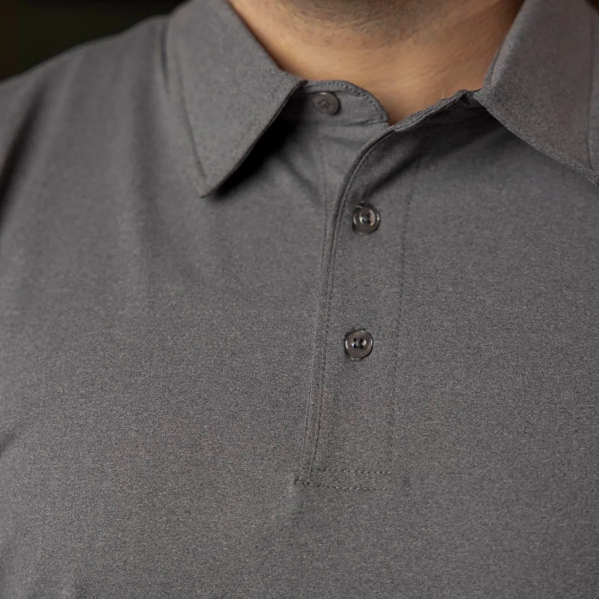 Iron Gate Melange – Commuter Long Sleeve Polo