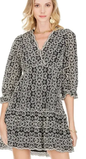 Jade Heart Embroidered dress