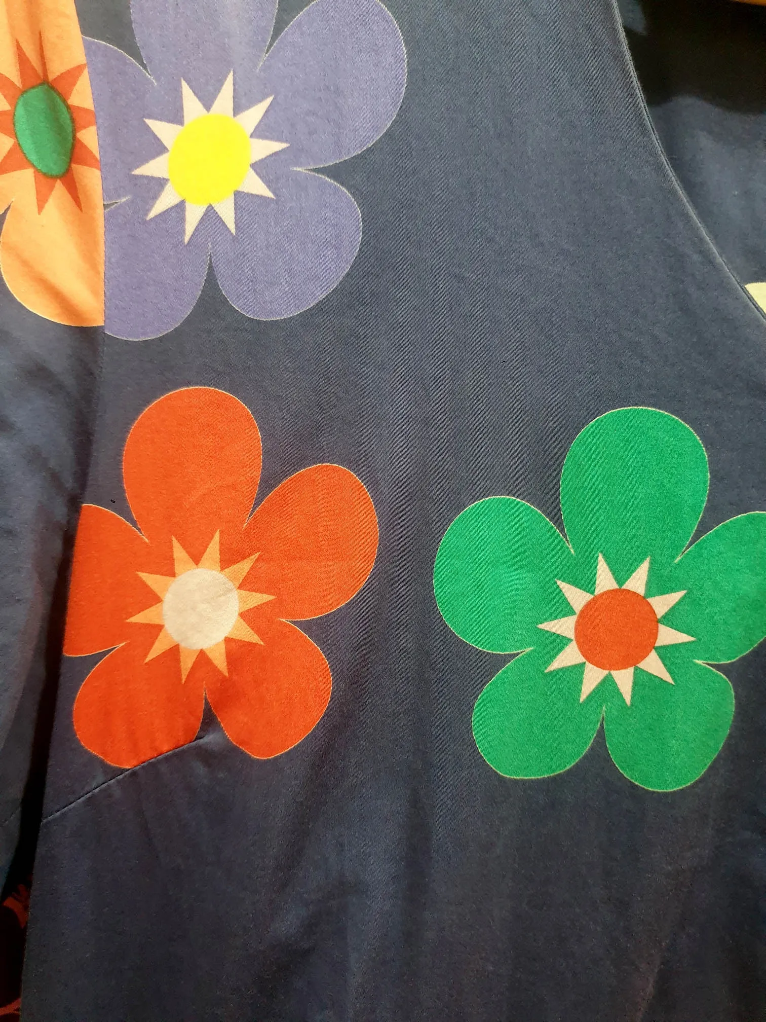 Jericho Road blue flower dress size 14, best fits 12-14