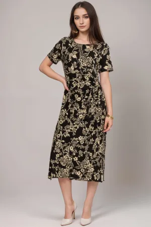 Johnny Was The Janie Favorite Side Tie Knit Midi Dress T36424