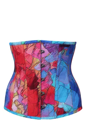 Kaleidoscopic Exposed Petal Underbust Corset