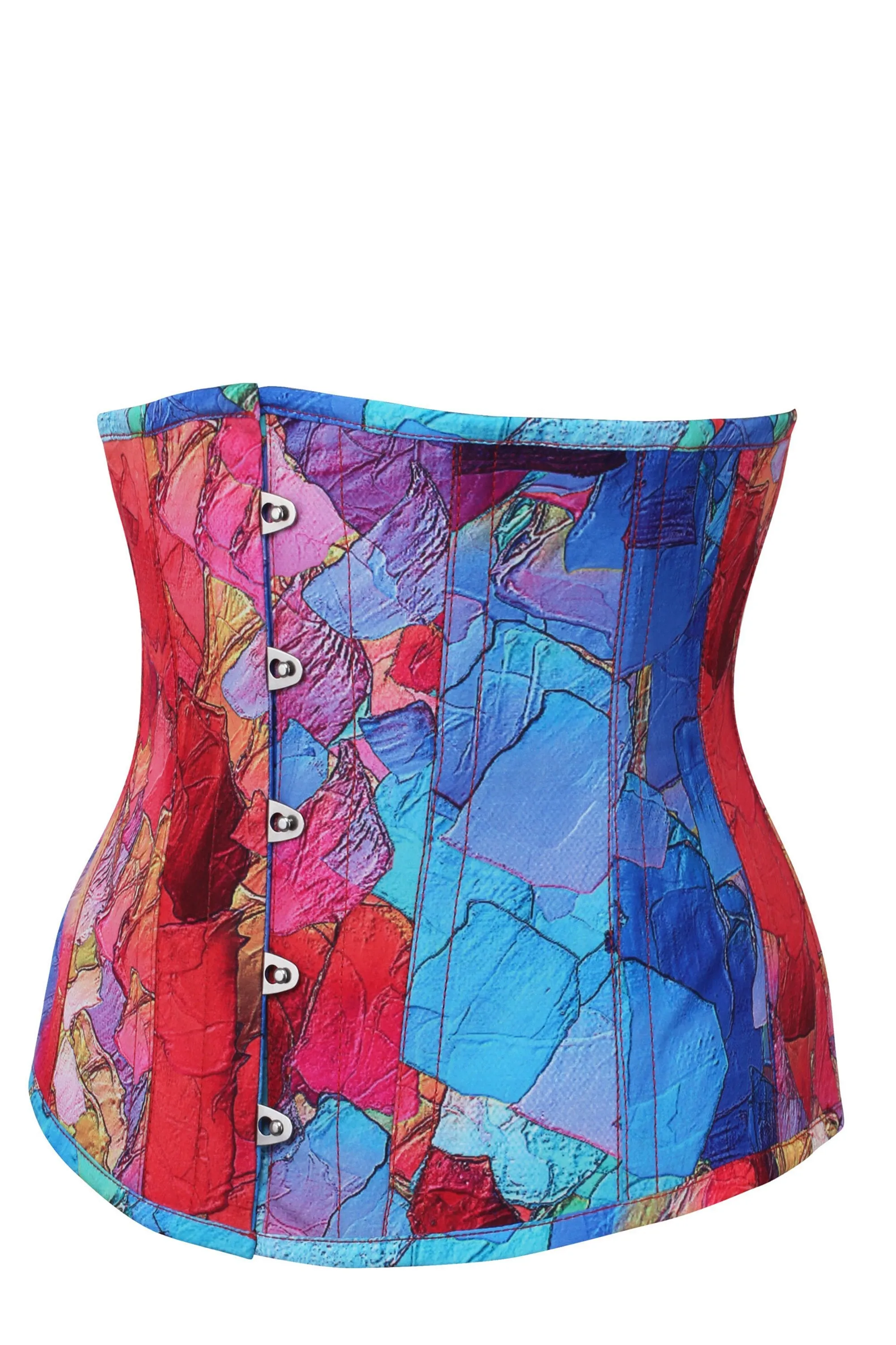Kaleidoscopic Exposed Petal Underbust Corset