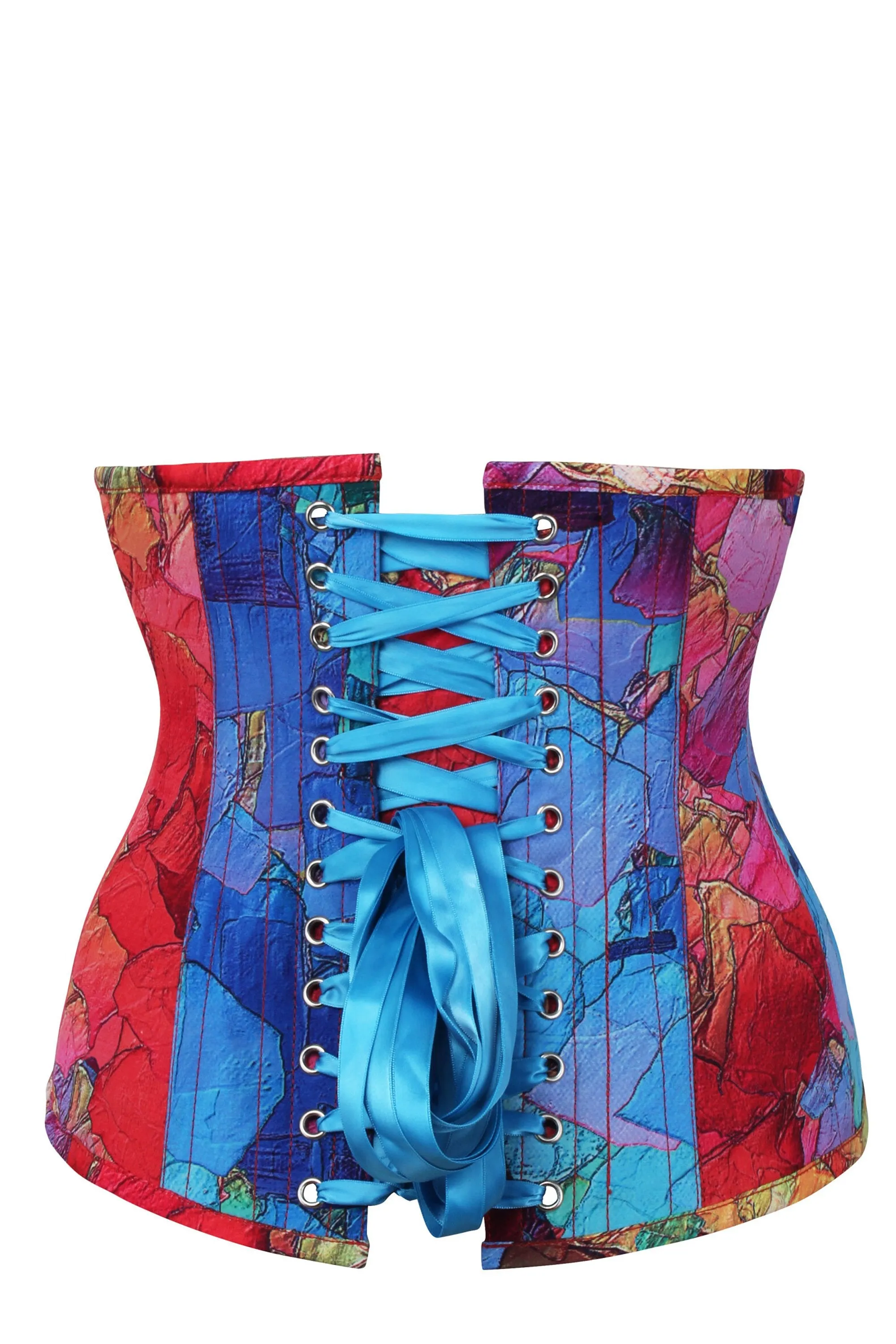 Kaleidoscopic Exposed Petal Underbust Corset