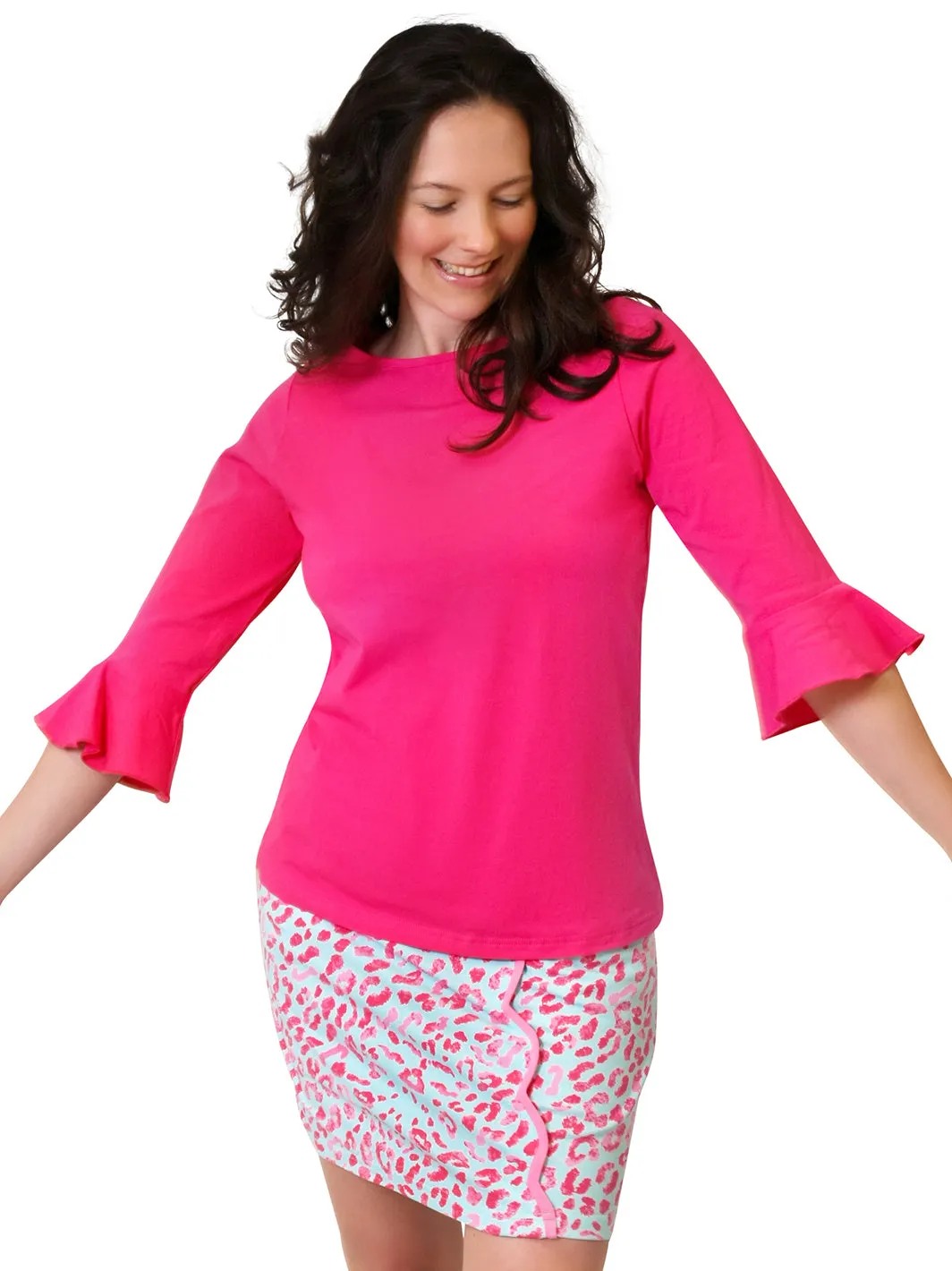 Kassie Trimmed A-Line Skort Kiara