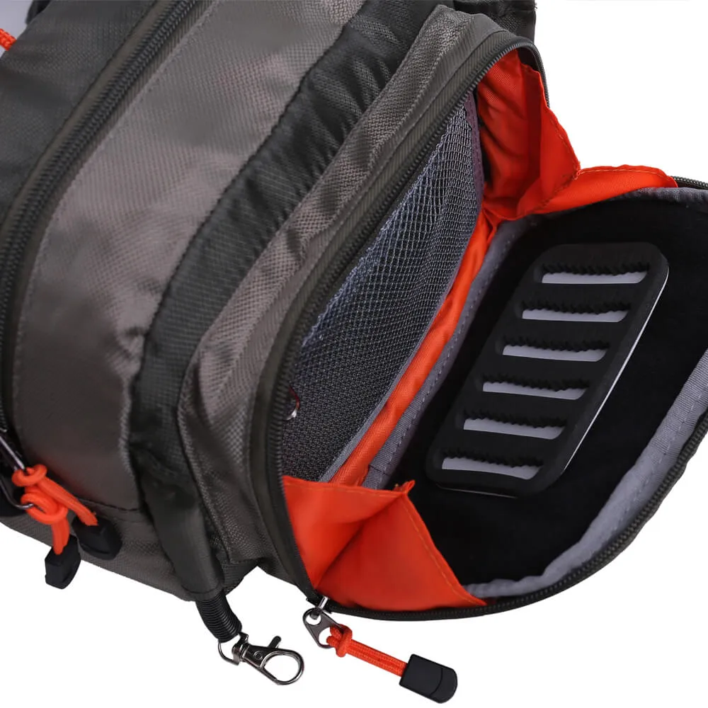 Kylebooker SL05 Fly Fishing Chest Pack, Fly Fishing Waist Pack - Lightweight Fishing Fanny Pack and Tackle Storage Hip Bag - Fly Fishing Bag for Waist or Chest