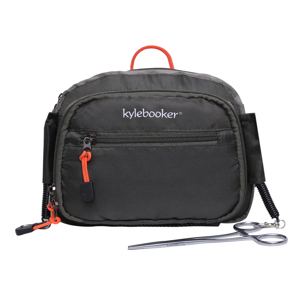 Kylebooker SL05 Fly Fishing Chest Pack, Fly Fishing Waist Pack - Lightweight Fishing Fanny Pack and Tackle Storage Hip Bag - Fly Fishing Bag for Waist or Chest