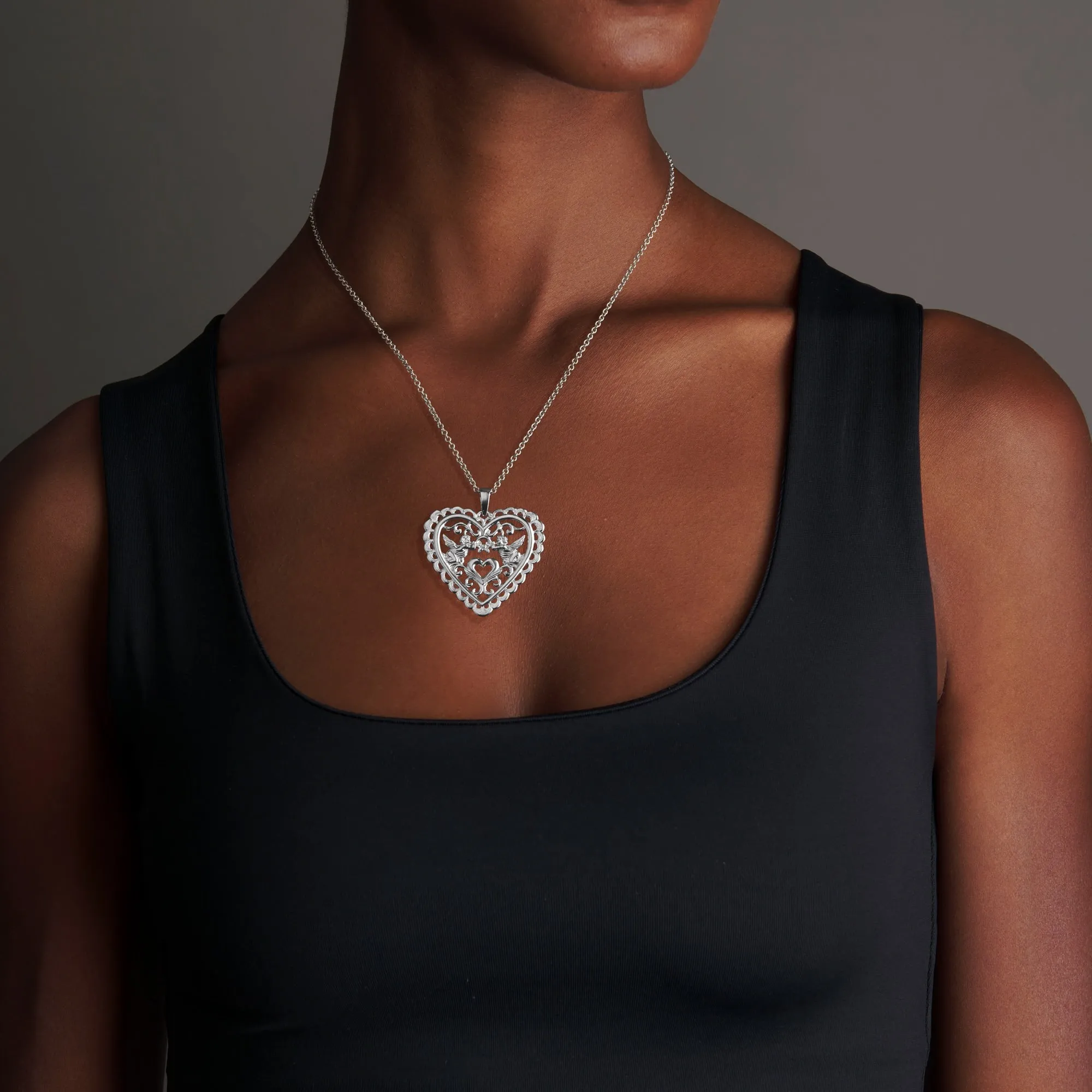 Lace Heart Pendant