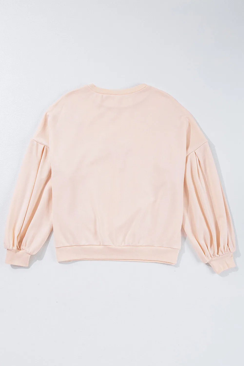 Laila Bow Lantern Sleeve Oversized Sweatshirt