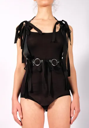 Leather Harness with Belt
