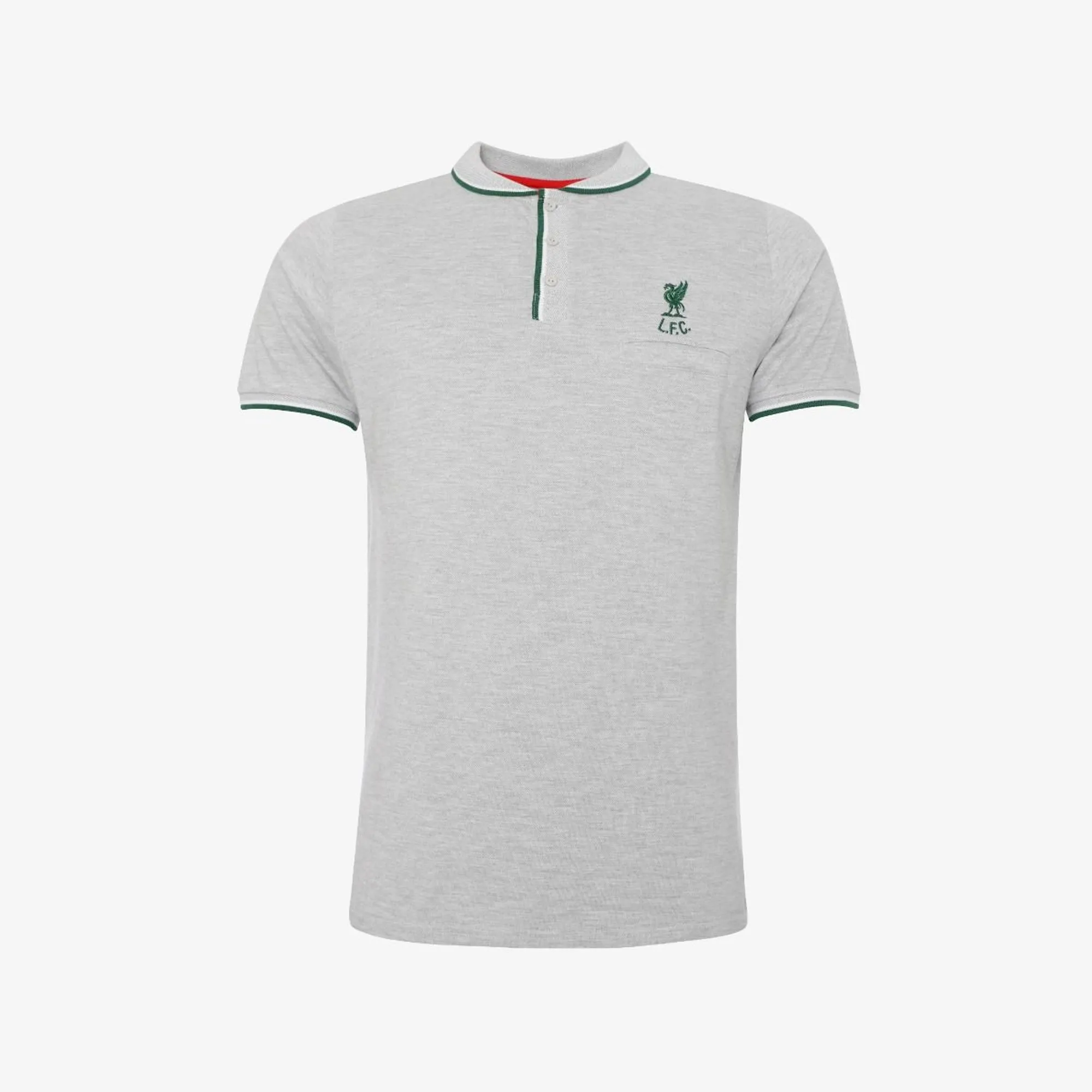 LFC Mens Grey Birdseye Polo