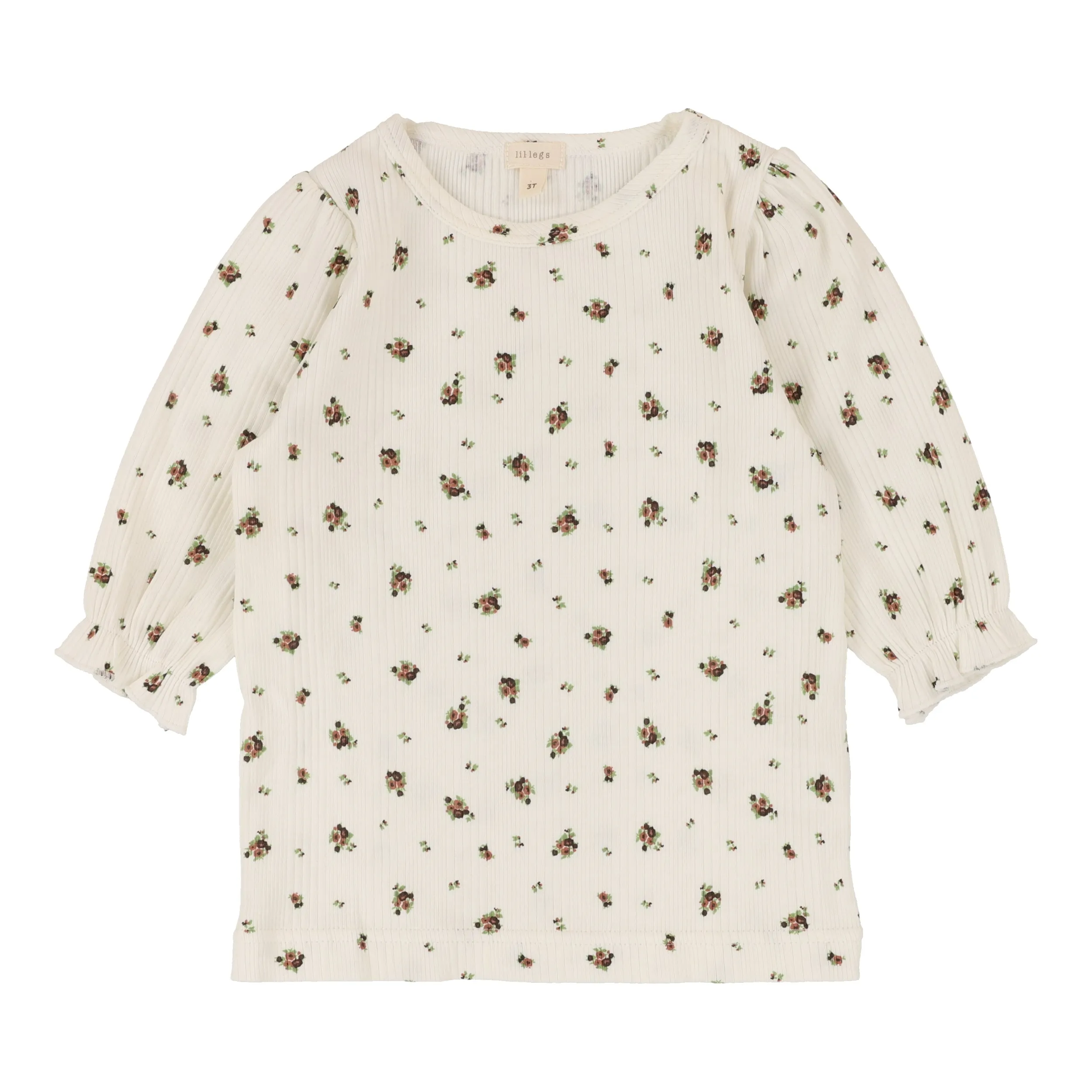 Lil Legs Vintage Floral T-Shirt Three Quarter Sleeve - Dark Floral (Printed Weekday Collection)