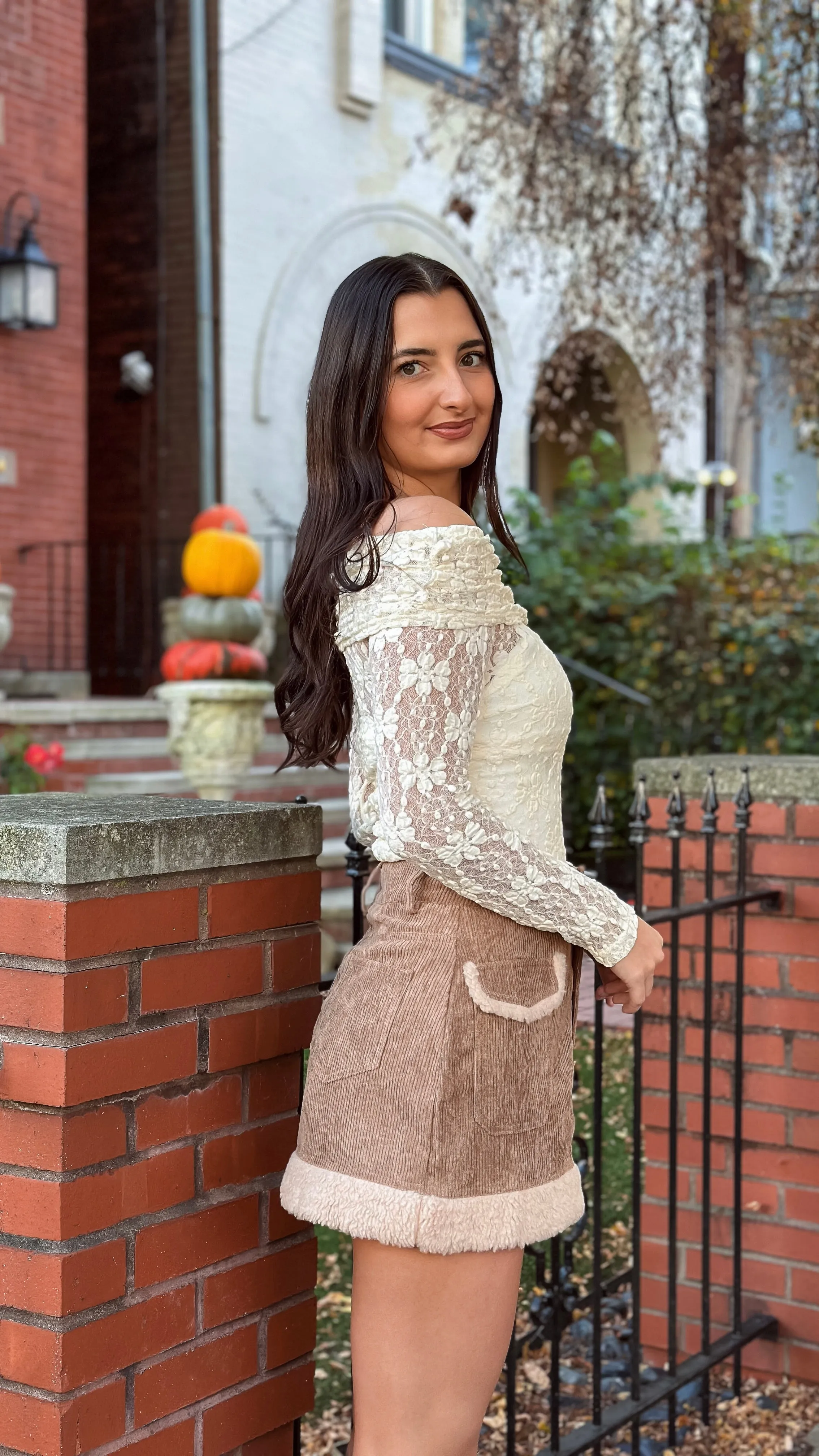 Lila Off Shoulder Top - Cream